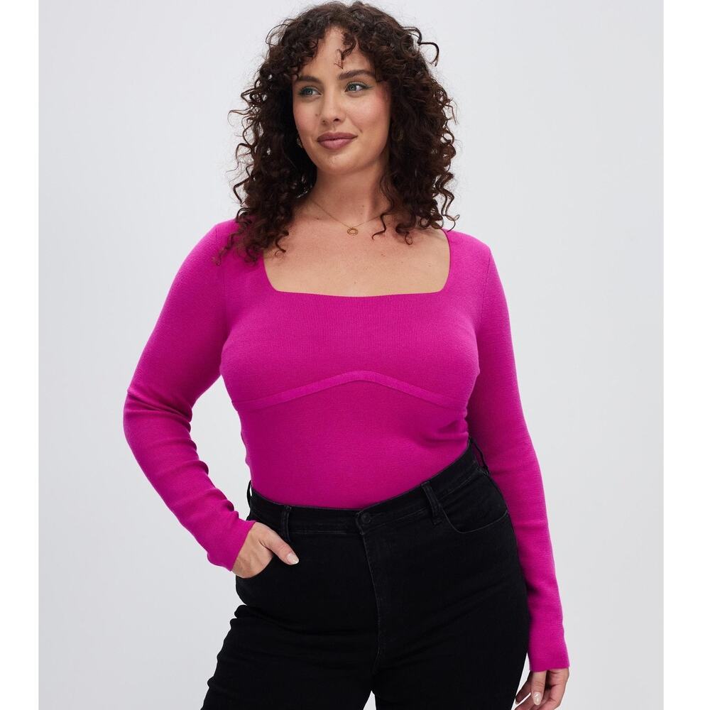 Abercrombie & Fitch Portrait Neck Corset Top Pink Size Small